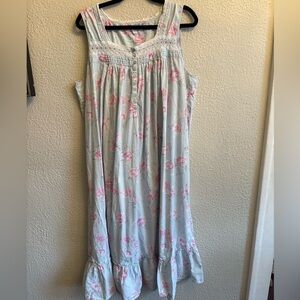 Eileen West Pink Floral Nightgown